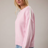LONG SLEEVE KNIT SWEATER TOP