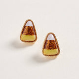 Halloween Candy Corn Post Earrings Jewelry Fall