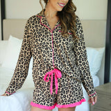 Prima Donna Leopard Ruffle Pajama Set
