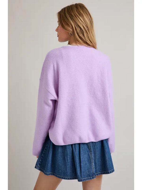 The Dreamy Lavender Cardigan