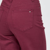 Heatin' Up The Holiday Burgundy Wide Leg Denim