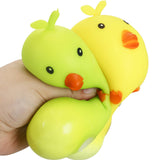 Cute Parrot Pear Fluffy Slime Filled TPR Squishy