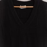 V Neck Textured Sweater Vest
