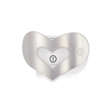 Mother of Pearl Heart Flat Clip