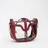 Jade Clear Gameday Saddle Crossbody Bag