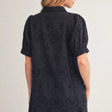 Black Eyelet Dress