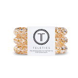 Glitter & Gold - Large Spiral Hair Coils, Hair Ties, 3-pack