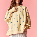 Dot Your Way Pullover | Yellow and Blue