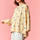 Dot Your Way Pullover | Yellow and Blue