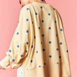 Dot Your Way Pullover | Yellow and Blue