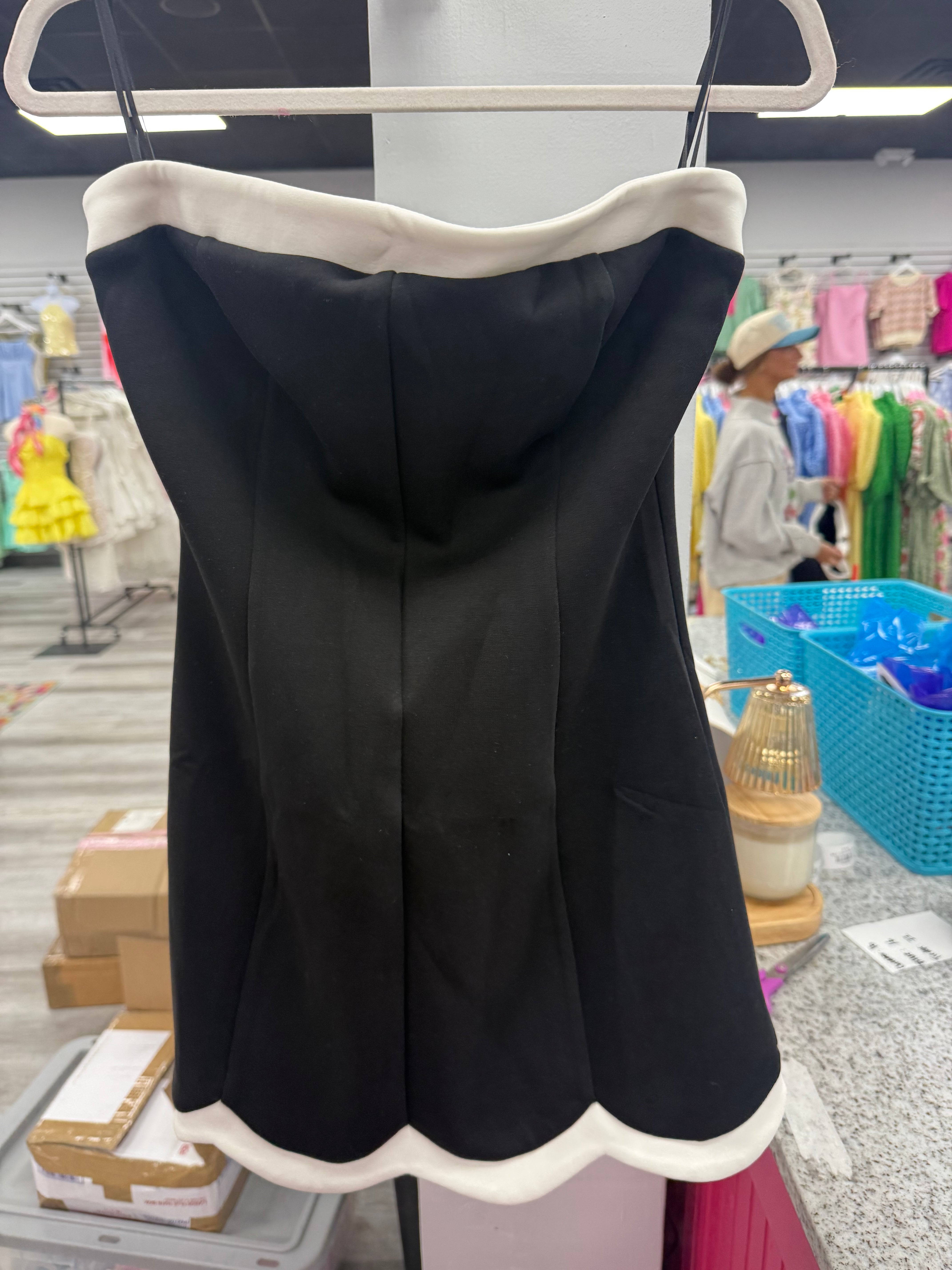 Scalloped After Dark Dress