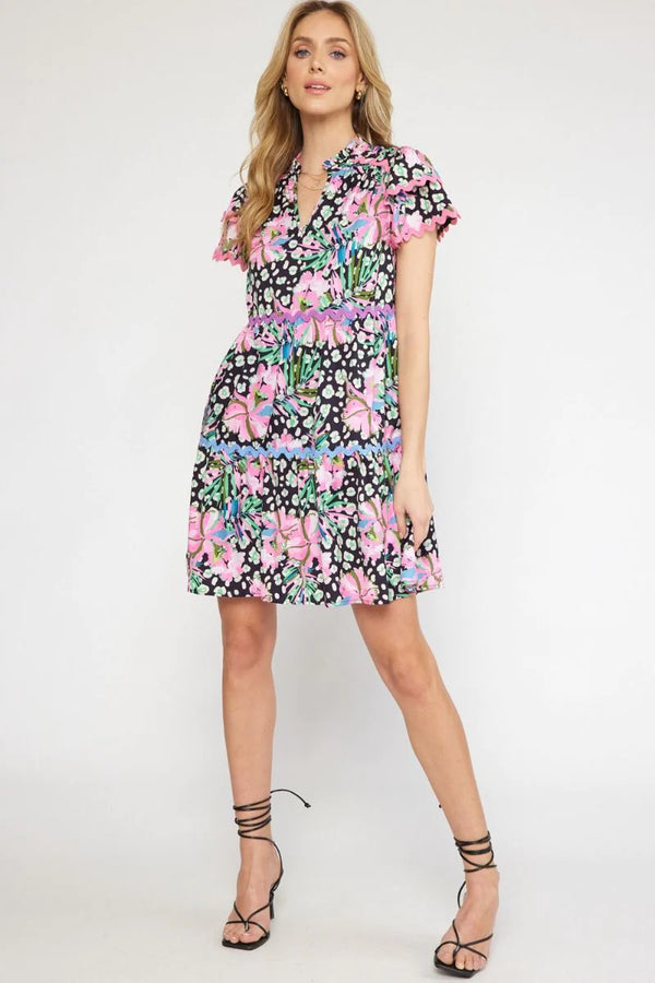 Take Me For a Stroll Multicolor Dress