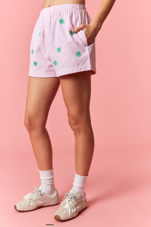 Lucky Clover Embroidery Boxer Short