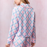 Pink Blue Bow Pajamas