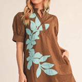The Statement Leaf Dress