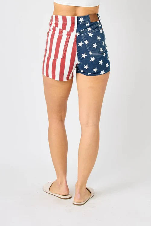 USA Stripe Judy Blue Shorts