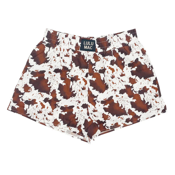 Cow Print Boxer | Lulu Mac
