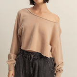 Easy Enough Off the Shoulder Sweatshirt