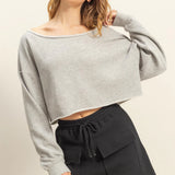 Easy Enough Off the Shoulder Sweatshirt