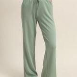 You Found Me - High-Waist Drawstring Straight-Cut Pants