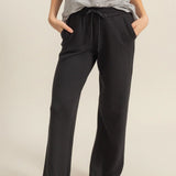 You Found Me - High-Waist Drawstring Straight-Cut Pants