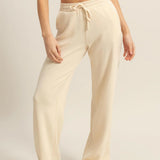 You Found Me - High-Waist Drawstring Straight-Cut Pants