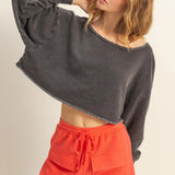 Easy Enough Off the Shoulder Sweatshirt