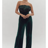 Sequin Velvet Jumpsuit
