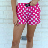 Polka Dot Boxer Hot Pink | LULU MAC