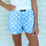 Polka Dot Boxer Light Blue | LULU MAC