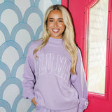 LULU MAC | Stitched Logo Mockneck
