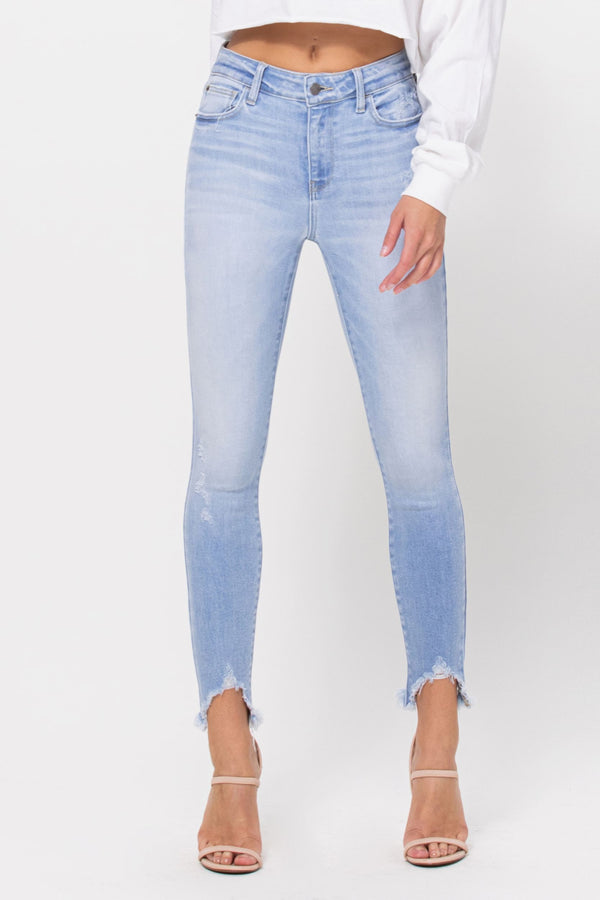 The Bailey Midrise Cropped Light Wash Jeans