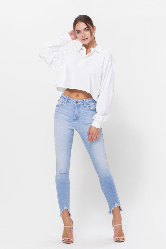 The Bailey Midrise Cropped Light Wash Jeans