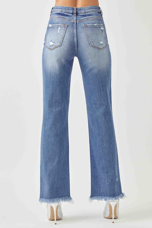 Take Me There High Rise Straight Leg Jeans