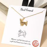 Dainty Dog Mom Pendant Necklace