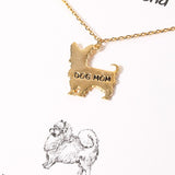 Dainty Dog Mom Pendant Necklace