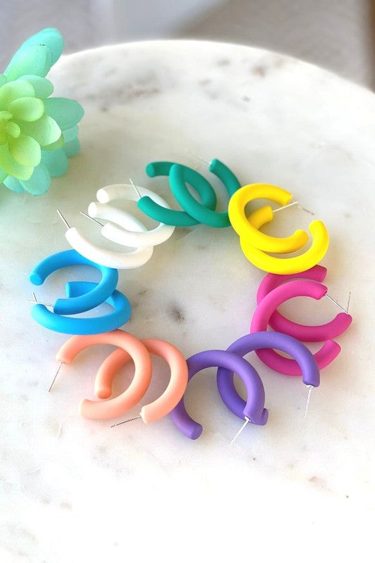 Colored Earring Hoops
