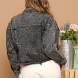 Find The Colors Rainbow Studded Jacket