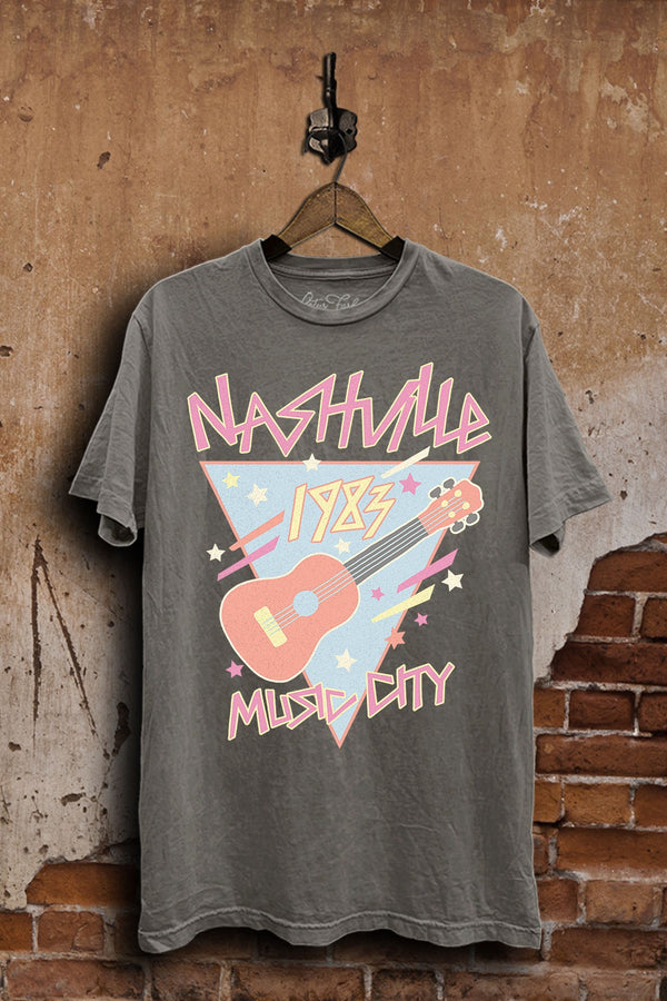 Nashville Mineral Washed Retro Graphic Tee