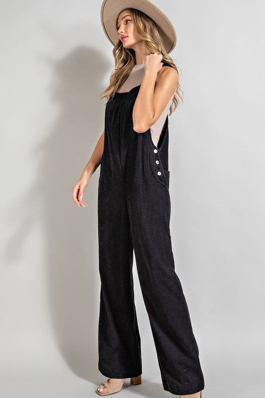 Chasing Skies Corduroy Overall Jumpsuit