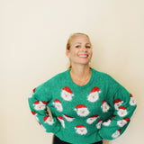 Santa Claus Lane Sweater - Green