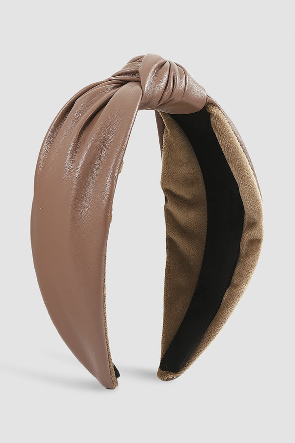 Leather Knot Headband