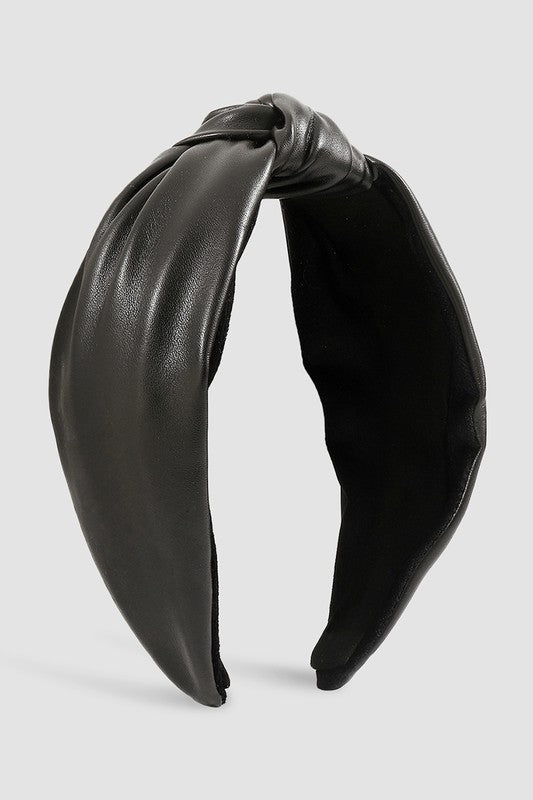 Leather Knot Headband