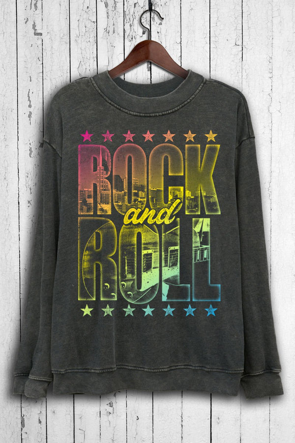 Rock N Roll Graphic Sweatshirt