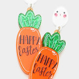 Happy Easter Carrot Earrings