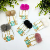 Puff Crystal Drop CZ Hoops - Taylor Shaye