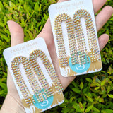 Rhinestone Chain Tassel Drops - Taylor Shaye