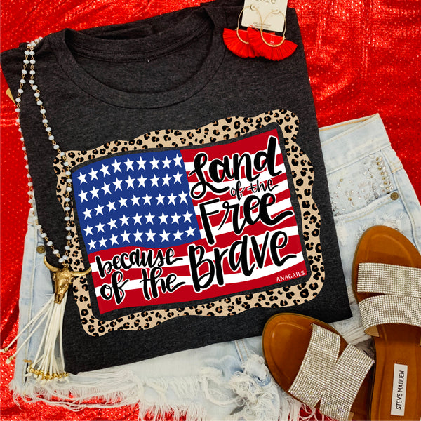 American Flag Graphic  Tee