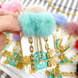 Puff Crystal Drop CZ Hoops - Taylor Shaye
