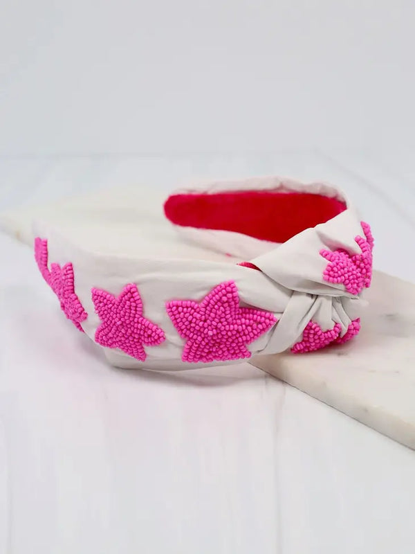 Hot Pink Star Headband